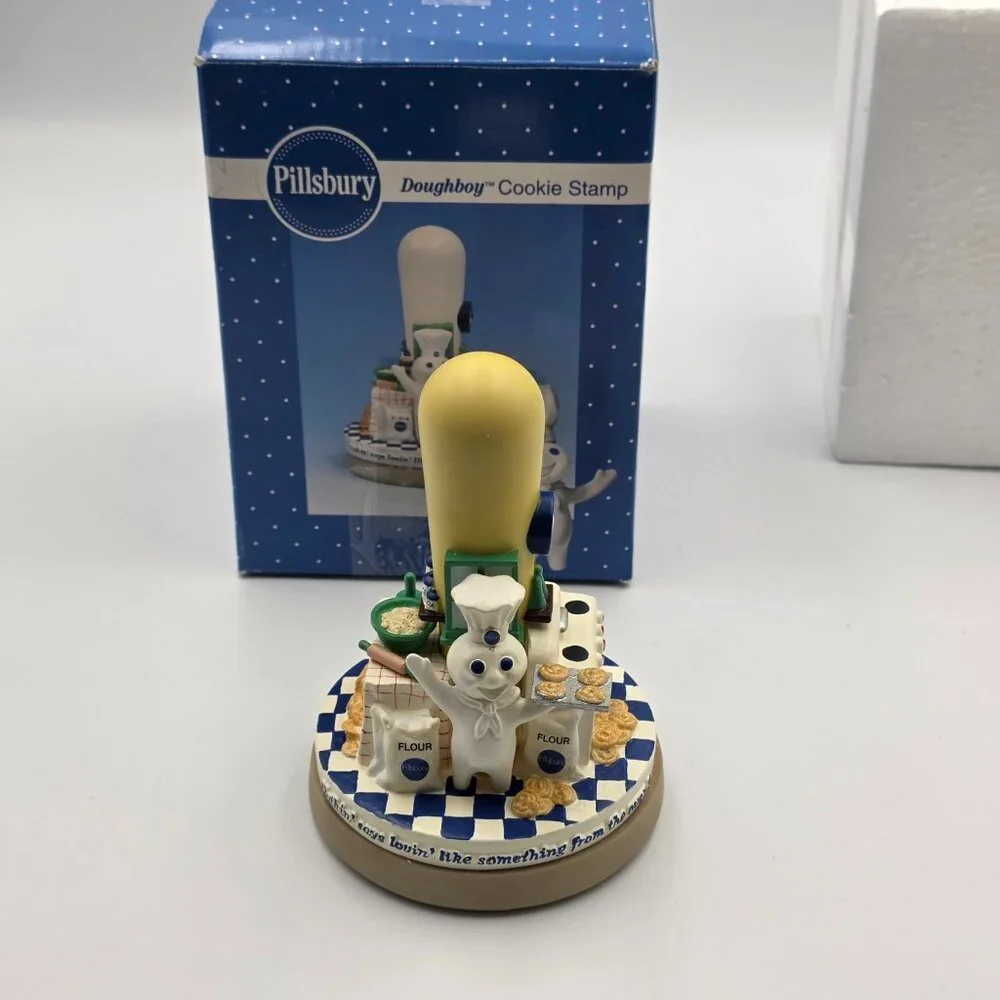 Vintage 1998 Pillsbury Doughboy Cookie Stamp Collectible w/ Original Box